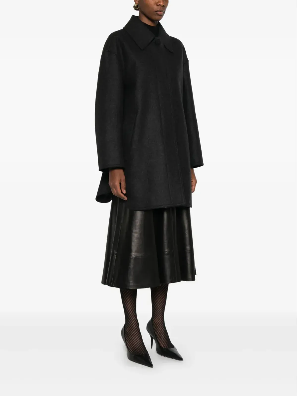 FENDI フェルテッド仕上げコート - 画像4