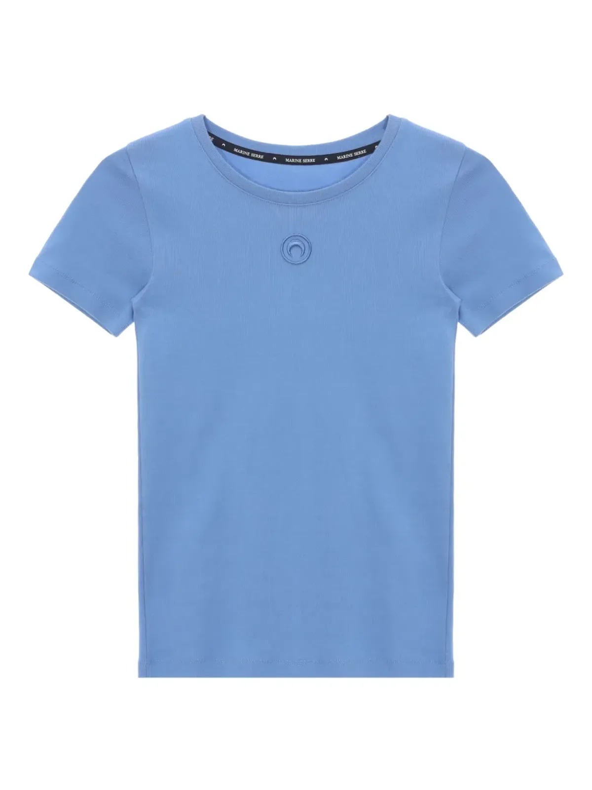Marine Serre ムーンロゴ入りリブTシャツ - 画像1