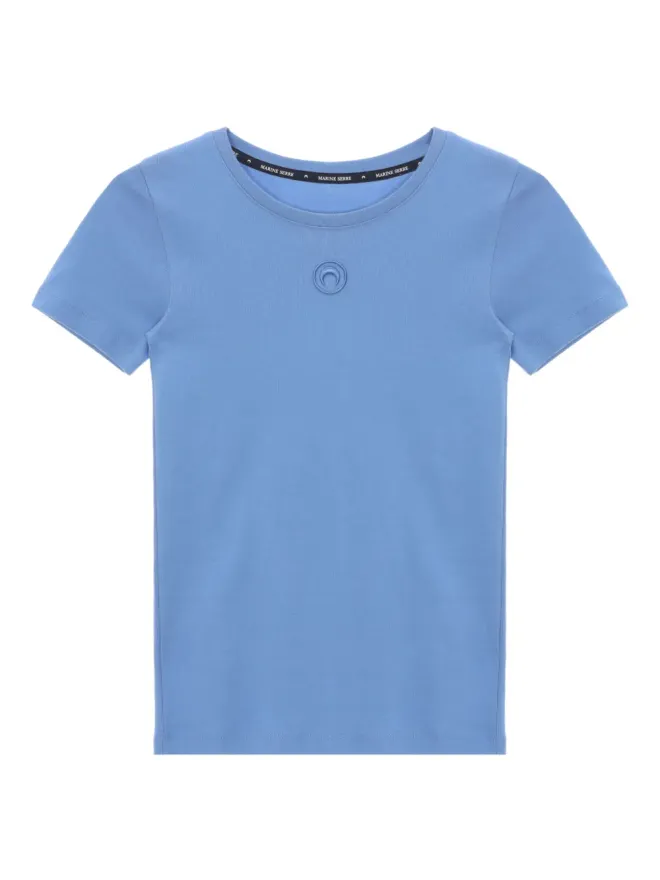 Marine Serre Marine Serre ムーンロゴ入りリブTシャツの商品画像