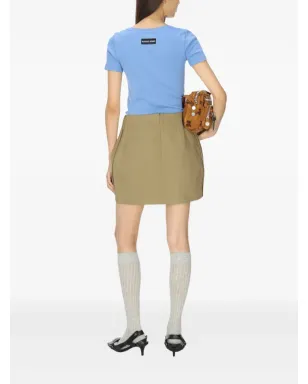 Marine Serre ムーンロゴ入りリブTシャツ - サムネイル5