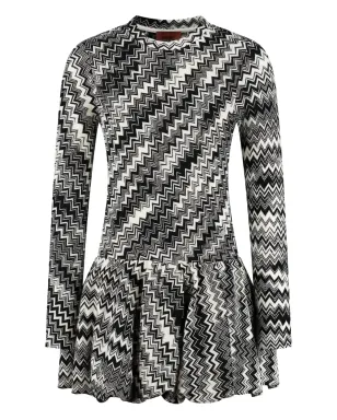 Missoni Kids ジグザグ柄フレアドレス - サムネイル1