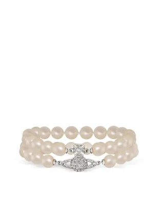 Vivienne Westwood Graziella Pearl embellished bracelet - Silver - サムネイル1