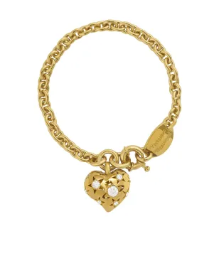 Vivienne Westwood ハートチャームチェーンブレスレット - サムネイル1