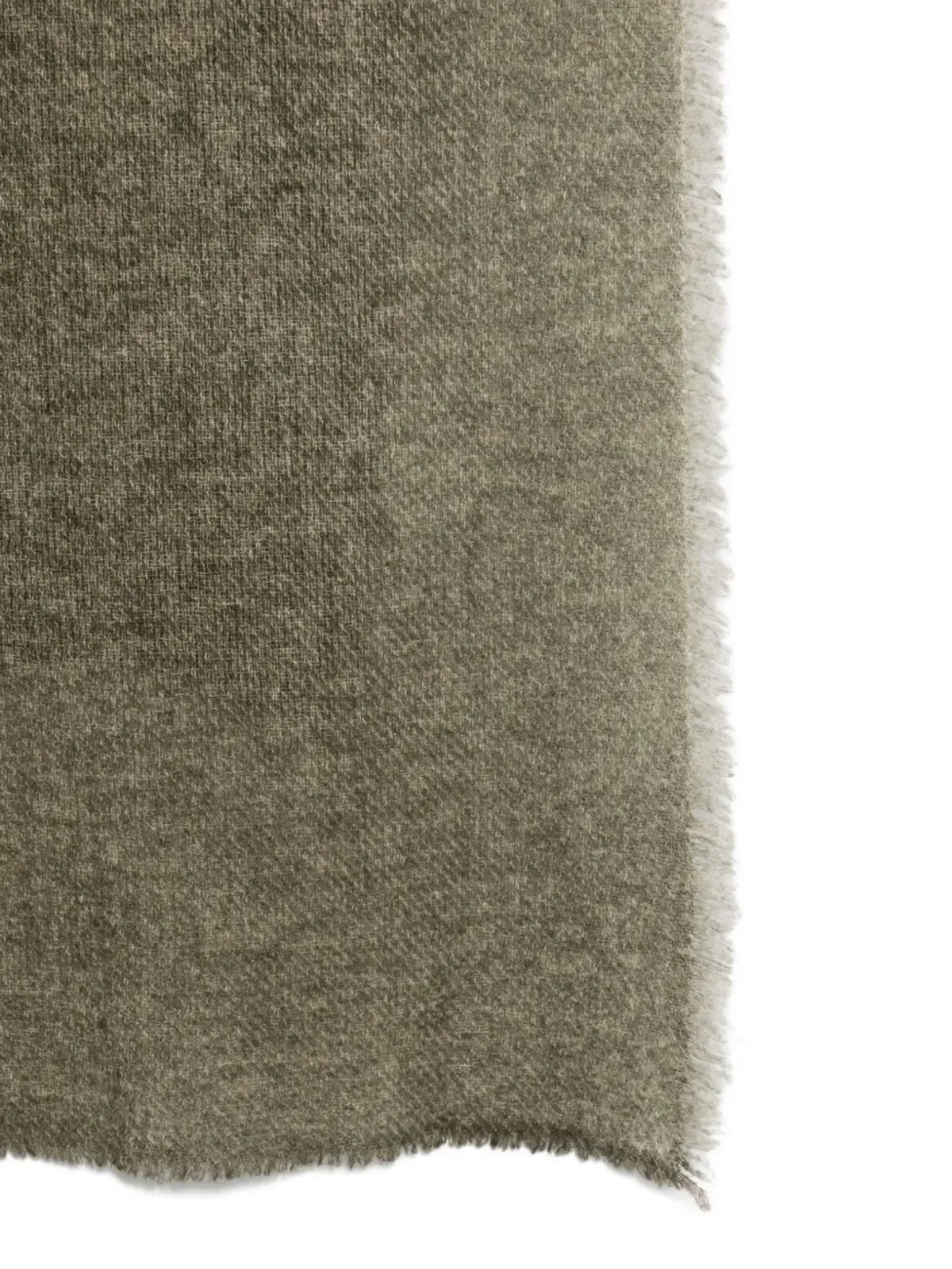 Faliero Sarti fringed-hem scarf - Brown - 画像2