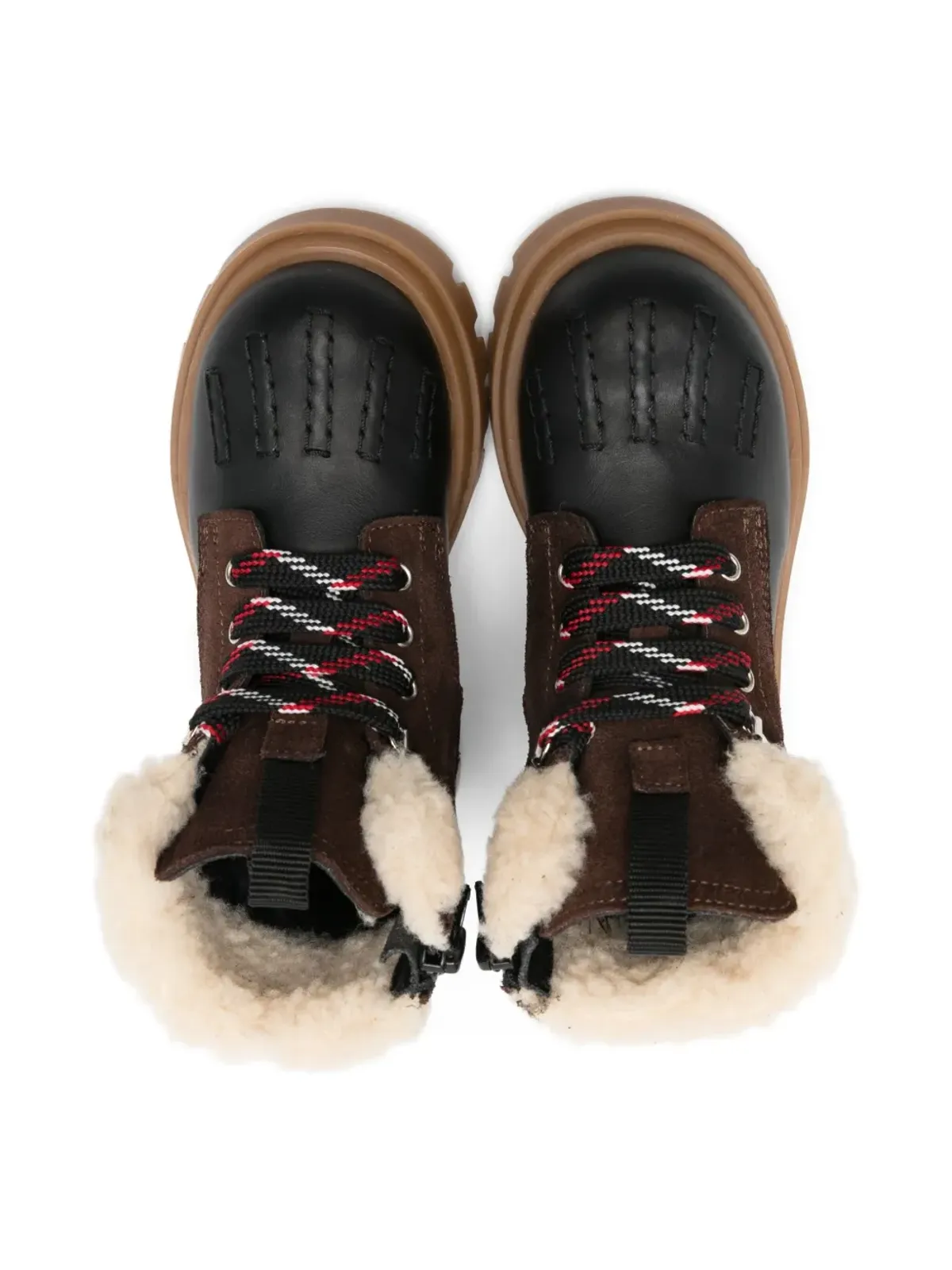 DSQUARED2 KIDS ファー付きアンクルブーツ - 画像3