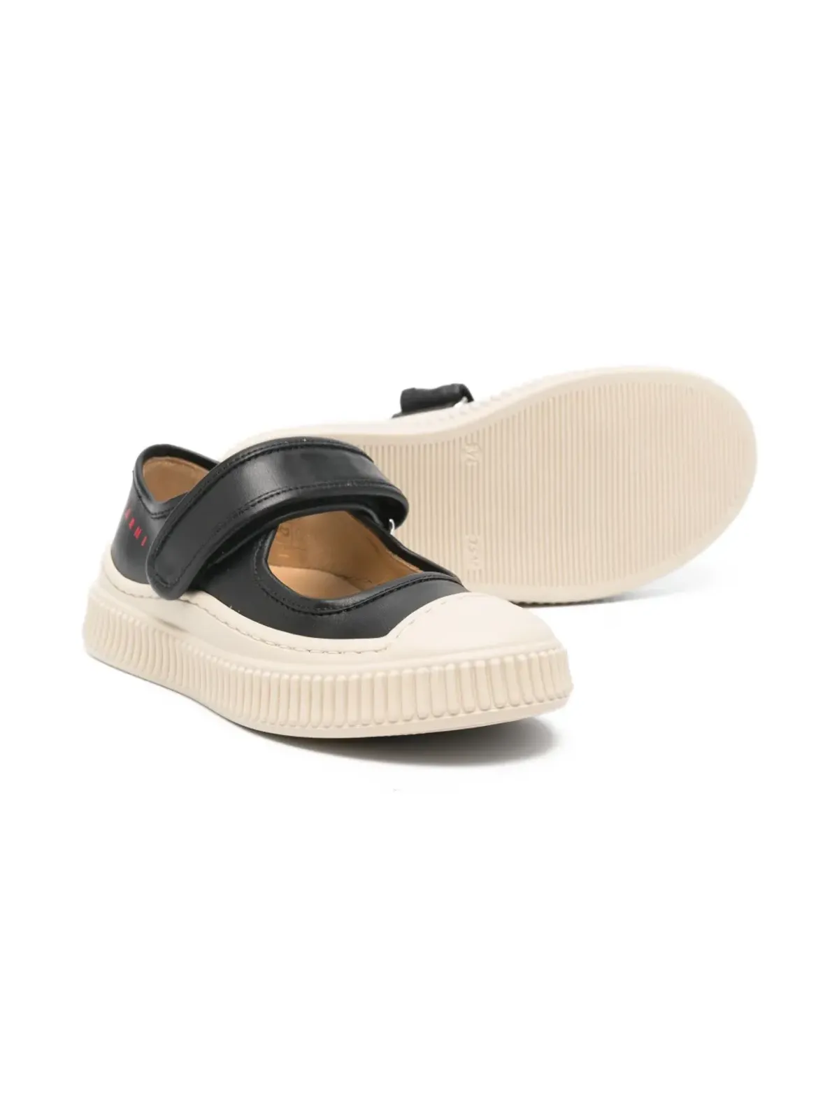 Marni Kids レザー バレエフラット - 画像2
