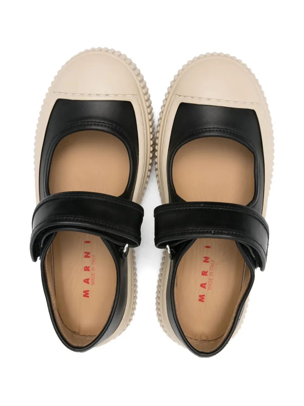 Marni Kids レザー バレエフラット - 画像3