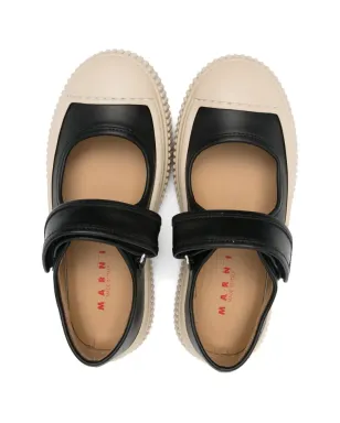Marni Kids レザー バレエフラット - サムネイル3