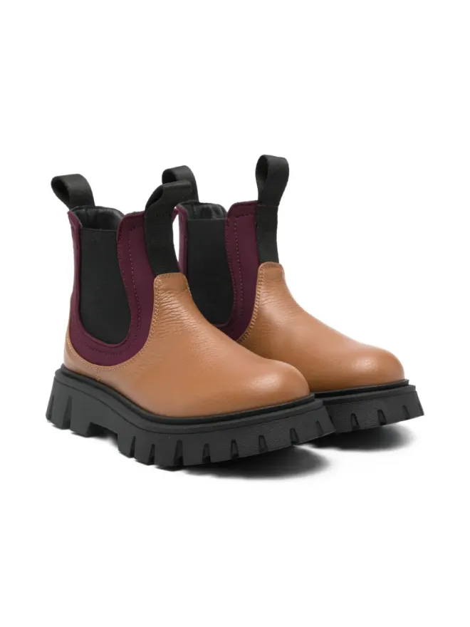 Marni Kids Marni Kids ラグソール レザー ブーツの商品画像