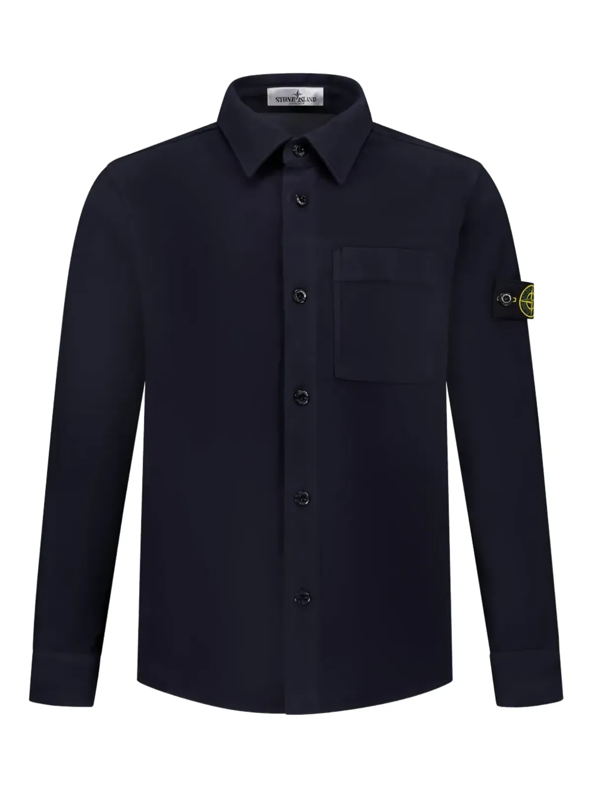 Stone Island Junior パッチポケット付きボタンダウンシャツ - 画像1