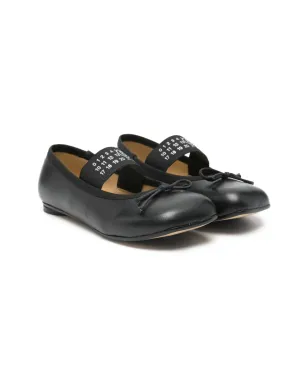MM6 Maison Margiela Kids 番号入りストラップ バレエシューズ - サムネイル1
