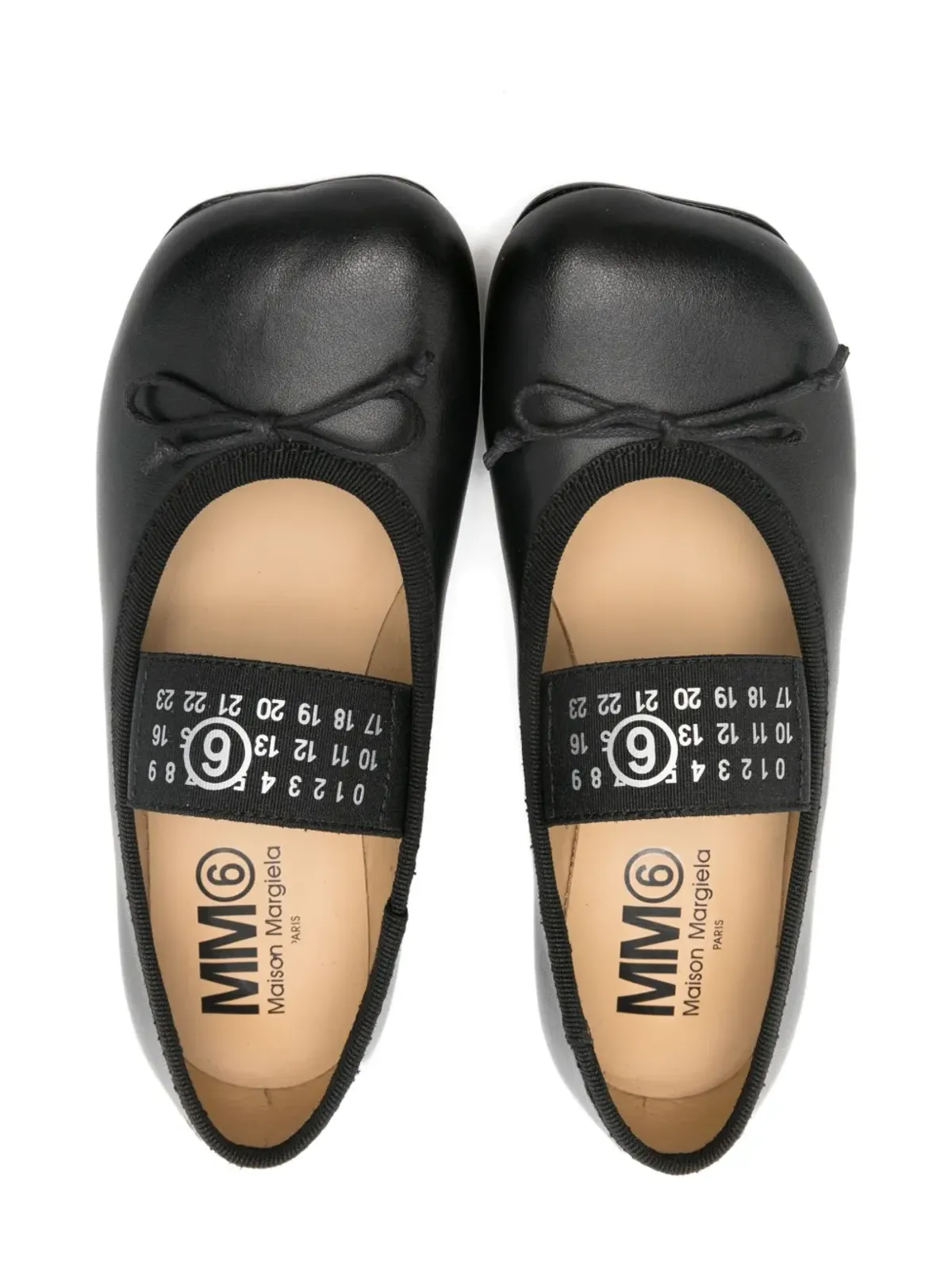 MM6 Maison Margiela Kids 番号入りストラップ バレエシューズ - 画像3