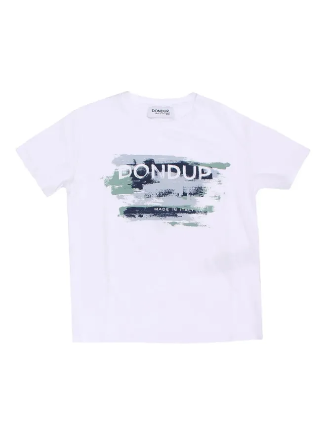DONDUP KIDS DONDUP KIDS グラフィックプリント コットン Tシャツの商品画像