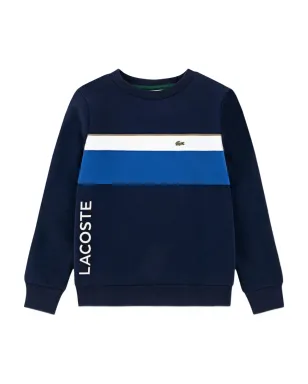 Lacoste Kids ストライプロゴセーター - サムネイル1