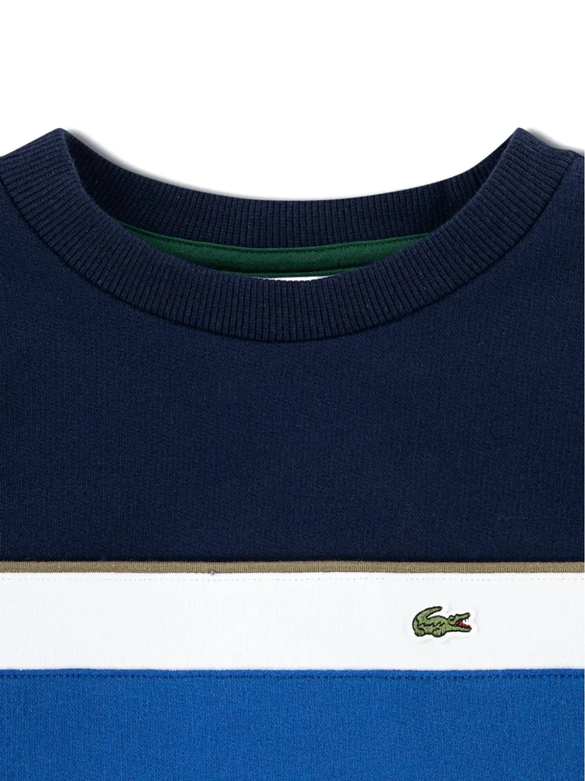 Lacoste Kids ストライプロゴセーター - 画像4