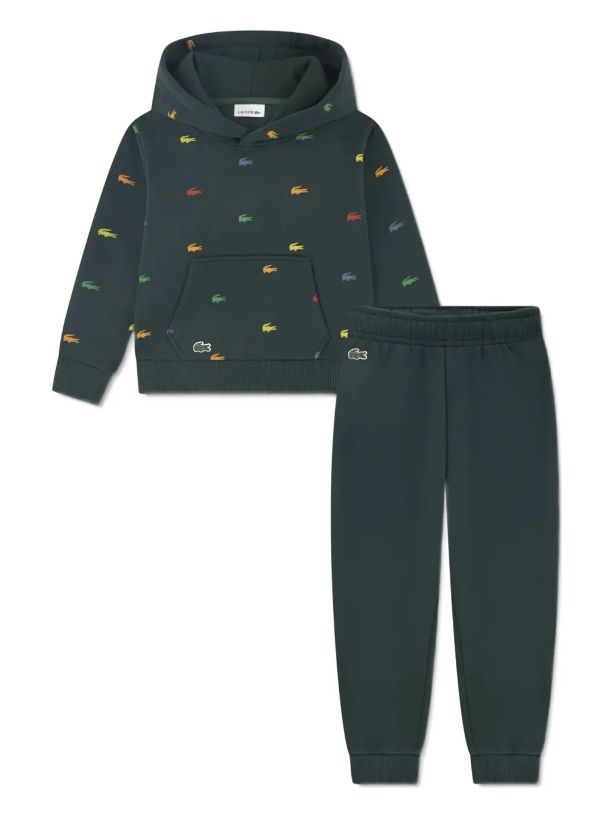 Lacoste Kids ロゴパッチ トラックスーツ - グリーン - 画像1