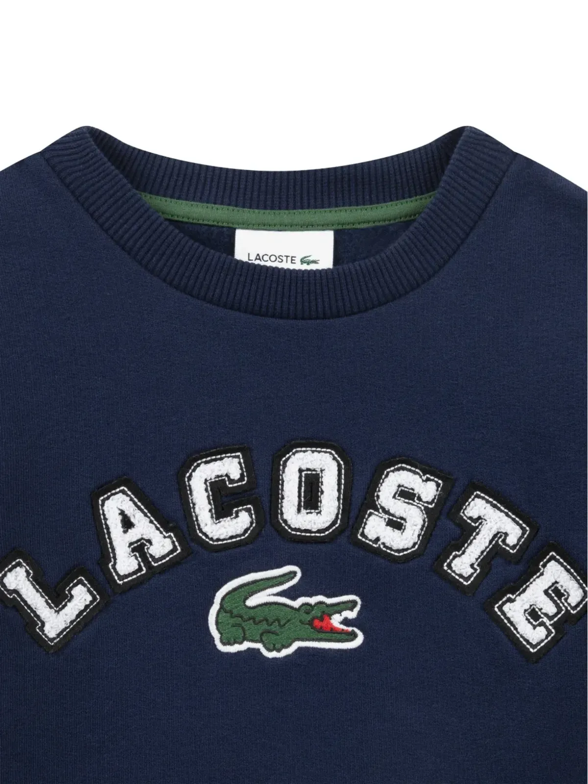Lacoste Kids アップリケ付きクルーネックセーター - 画像4