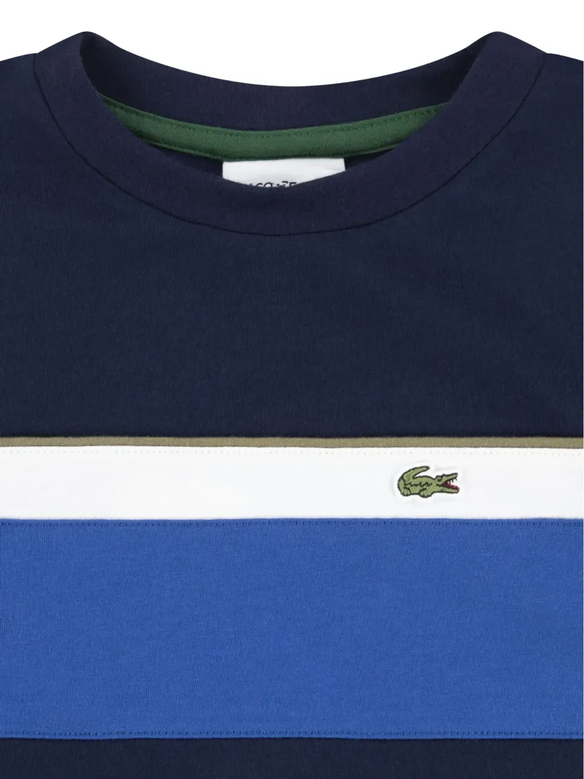 Lacoste Kids ロゴディテールTシャツ ブルー - 画像3