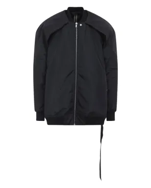 Rick Owens DRKSHDW パッド入りジップフロント ボンバージャケット - ブラック - サムネイル1