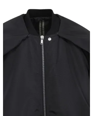 Rick Owens DRKSHDW パッド入りジップフロント ボンバージャケット - ブラック - サムネイル4