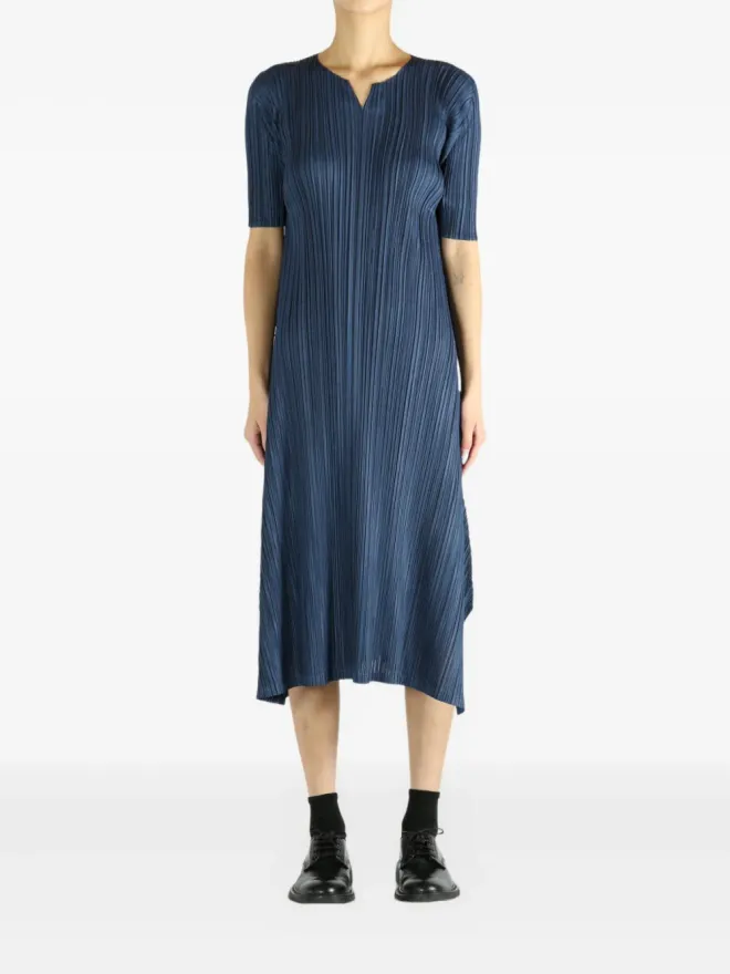 Pleats Please Issey Miyake Pleats Please Issey Miyake プリーツショートスリーブドレスの商品画像