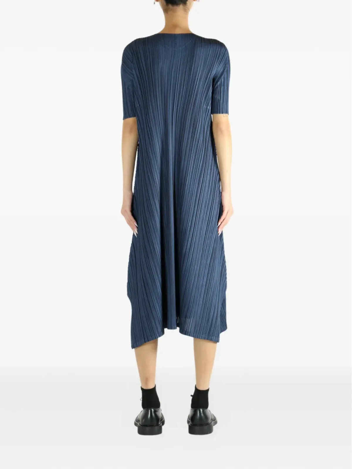 Pleats Please Issey Miyake プリーツショートスリーブドレス - 画像3