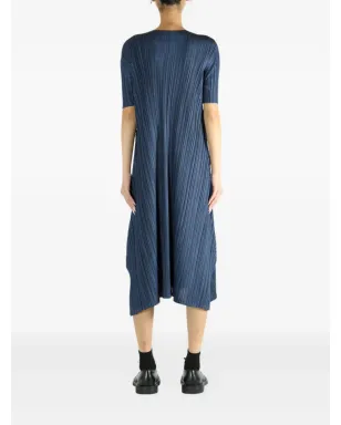 Pleats Please Issey Miyake プリーツショートスリーブドレス - サムネイル3
