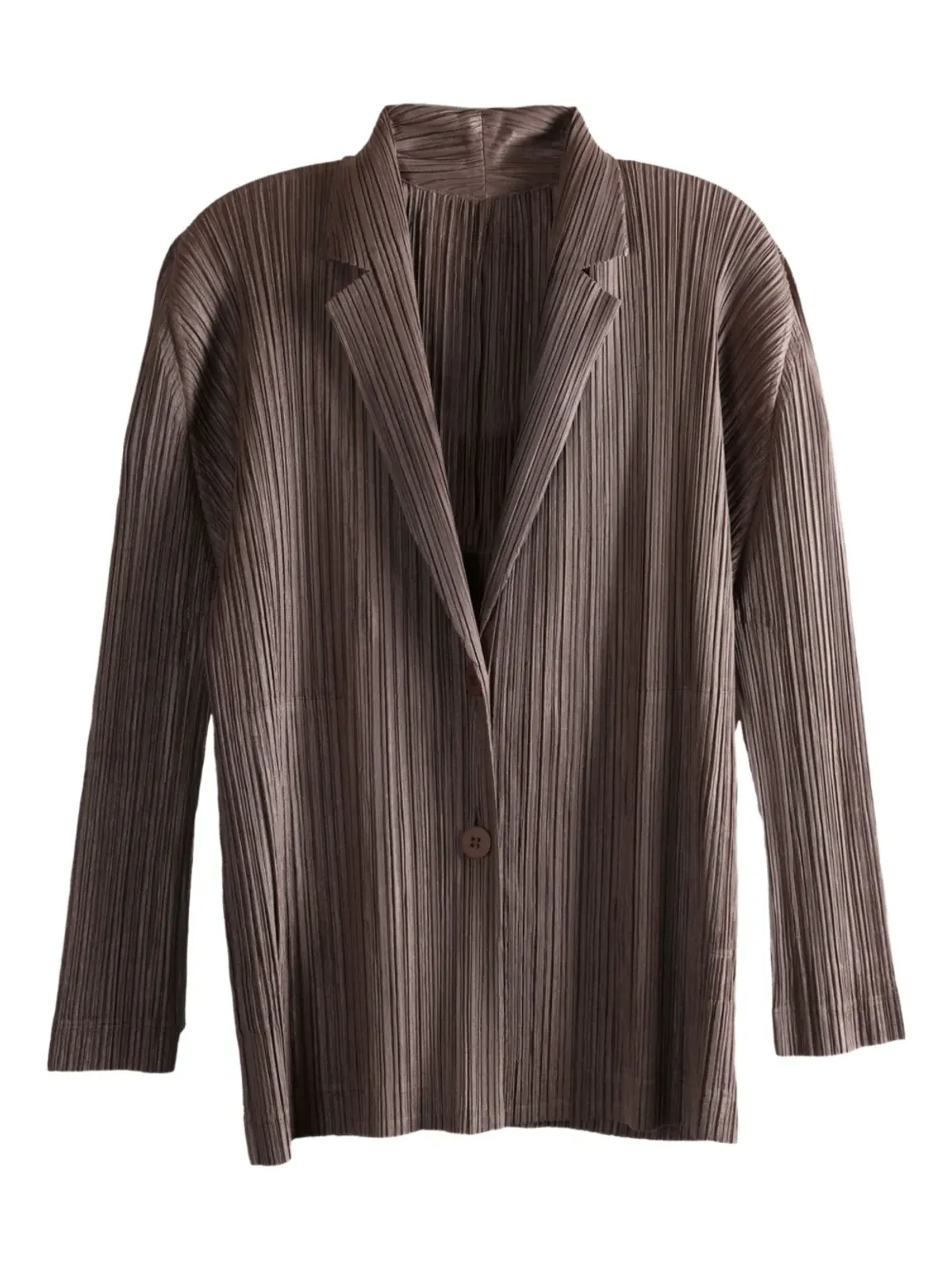 Pleats Please Issey Miyake ボタン付きプリーツジャケット - 画像1