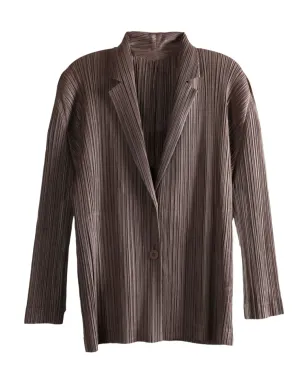 Pleats Please Issey Miyake ボタン付きプリーツジャケット - サムネイル1