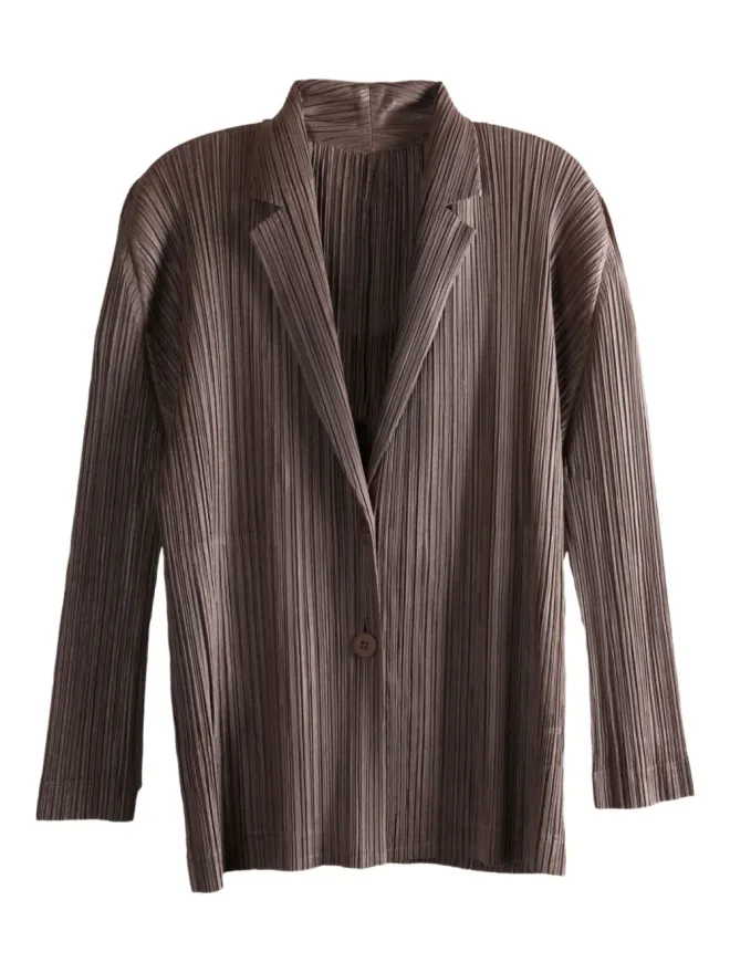 Pleats Please Issey Miyake Pleats Please Issey Miyake ボタン付きプリーツジャケットの商品画像