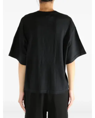 ATELIER NEW YORK シルク混紡 Tシャツ - ブラック - サムネイル5