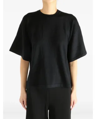 ATELIER NEW YORK シルク混紡 Tシャツ - ブラック - サムネイル3