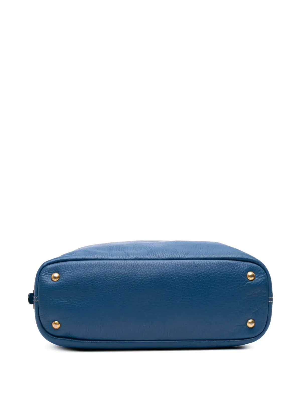 Prada Pre-Owned ヴィテロ ダイノ サイドジップ ショッパー トートバッグ - ブルー - 画像4