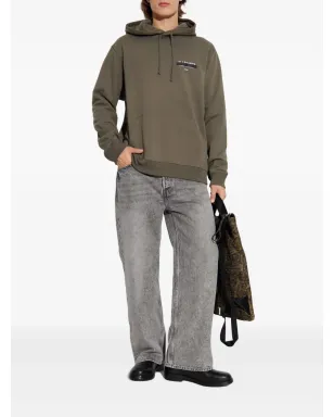 AllSaints レダクト フード付きセーター グリーン - サムネイル2