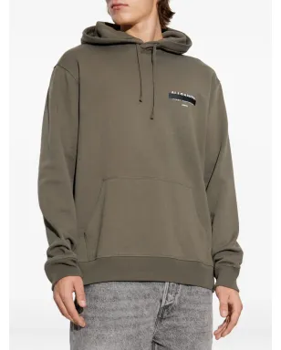AllSaints レダクト フード付きセーター グリーン - サムネイル3