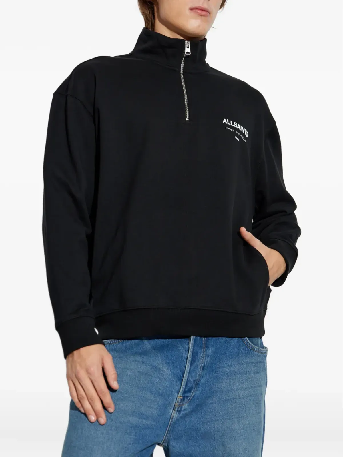 AllSaints アンダーグラウンド ハーフジップ セーター - 画像3