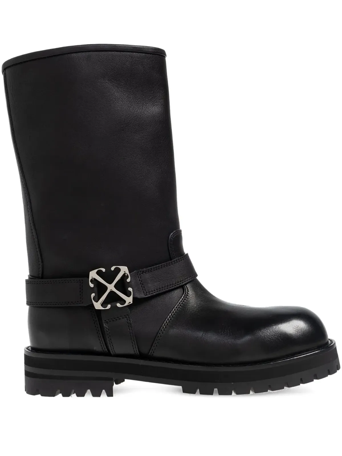 Off-White バックルストラップブーツ - 画像1