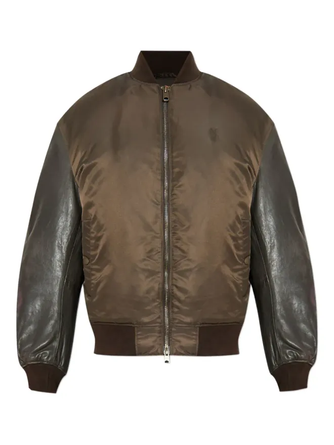 ALLSAINTS AllSaints Myler レザー袖ボンバージャケットの商品画像