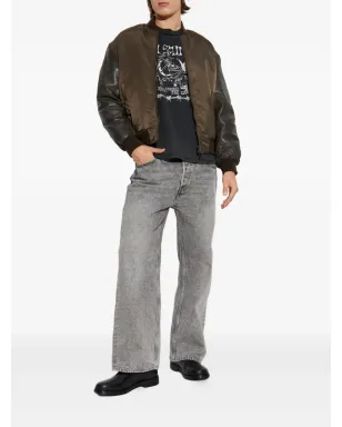 AllSaints Myler レザー袖ボンバージャケット - サムネイル2