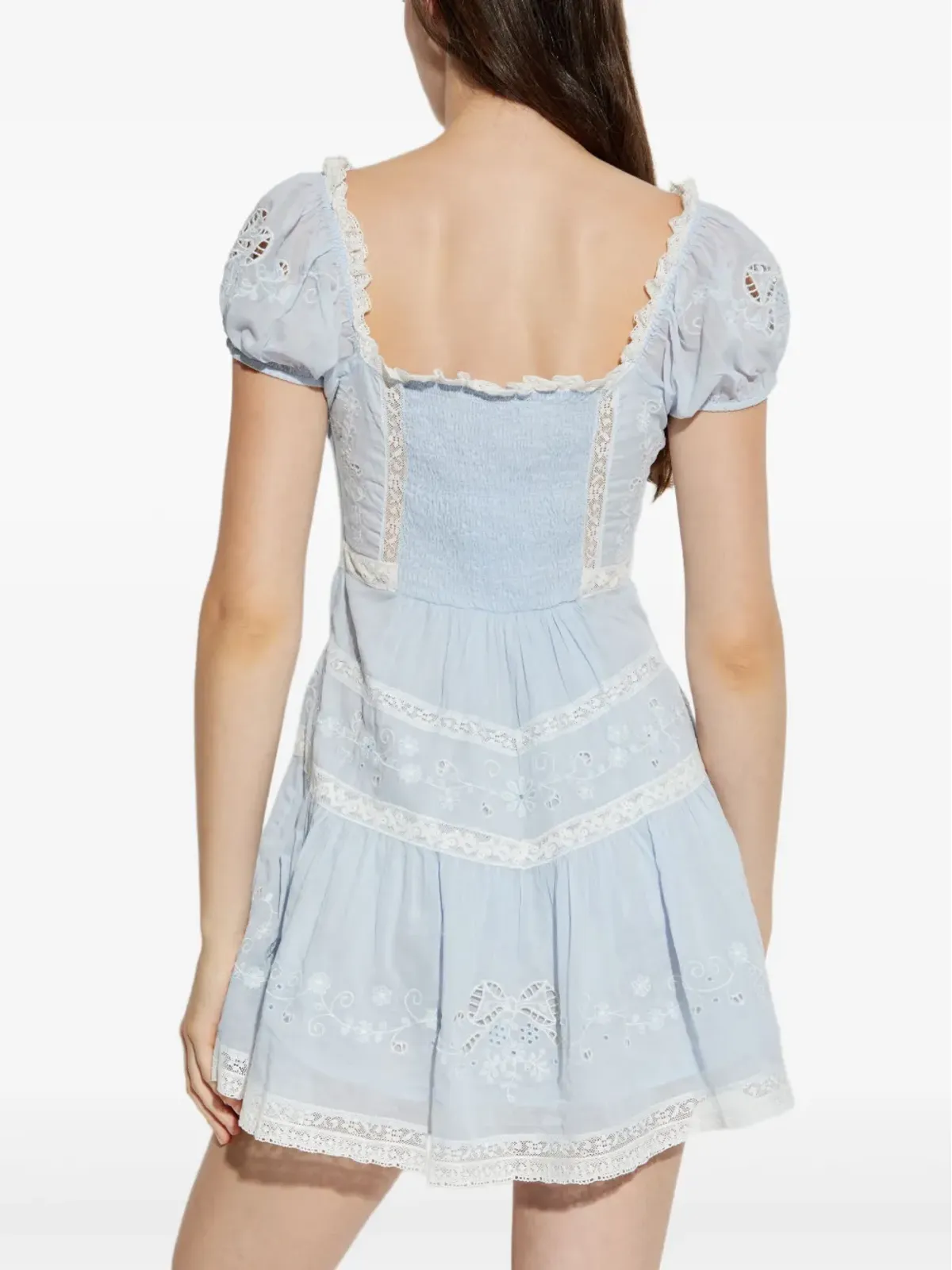 LoveShackFancy Belvine lace mini dress - 画像4