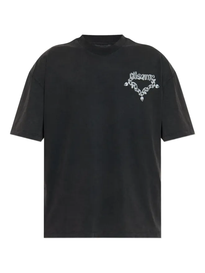 ALLSAINTS AllSaints ドリップチェーンプリントTシャツ（ブラック）の商品画像