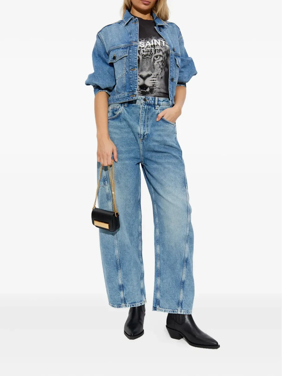AllSaints カーター・シームディテールジーンズ - 画像2
