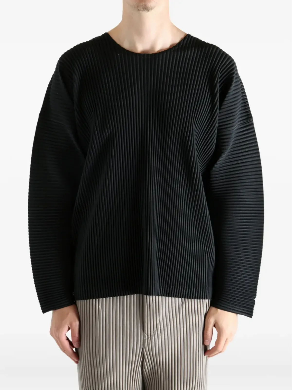Homme Plissé Issey Miyake プリーツ HP58JK093 Tシャツ - ブラック - 画像2
