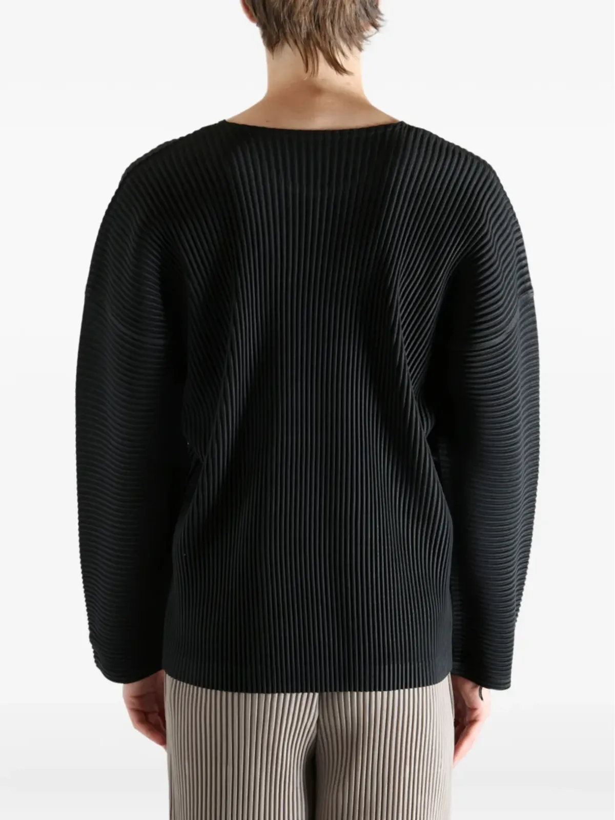 Homme Plissé Issey Miyake プリーツ HP58JK093 Tシャツ - ブラック - 画像4