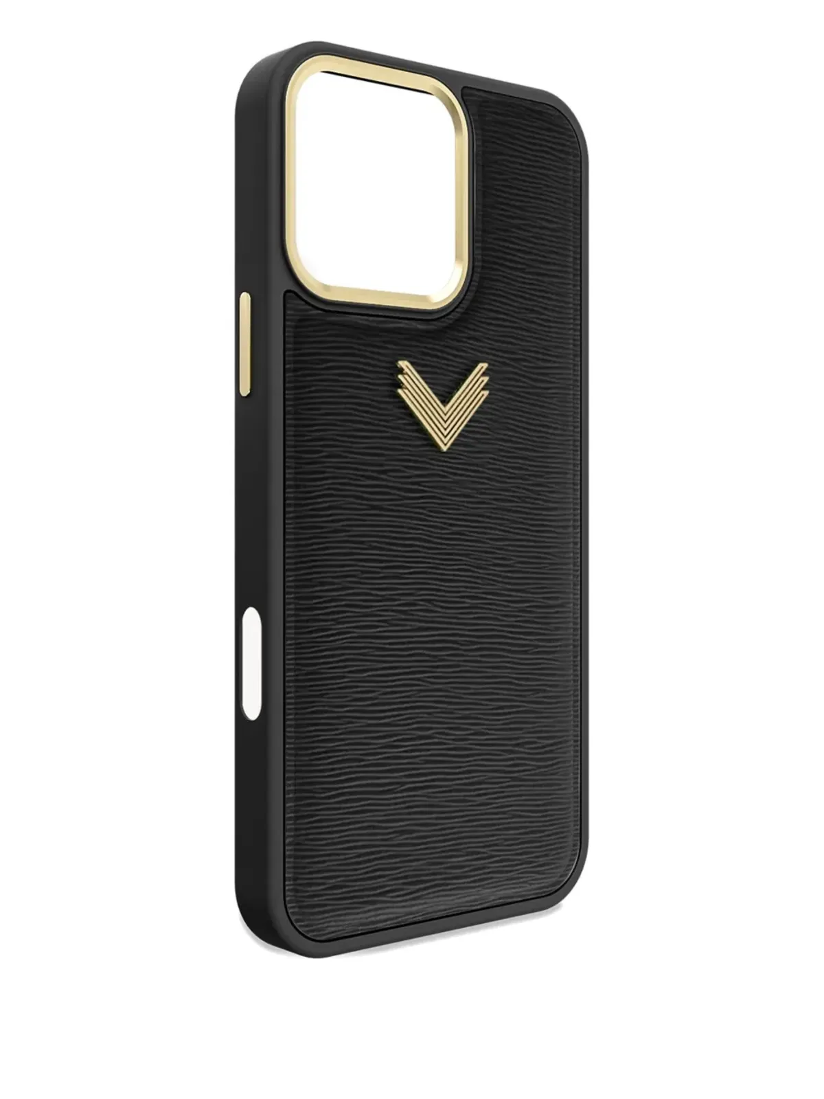 VELANTE レザー ロゴプレート iPhone 16 Pro Max ケース - ブラック - 画像4
