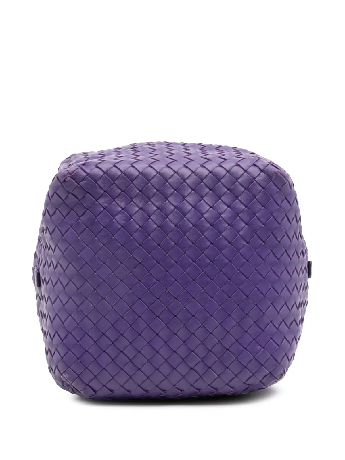 Bottega Veneta ビンテージ ナッパ・イントレチャート キューブ・クロスボディバッグ - パープル - 画像4