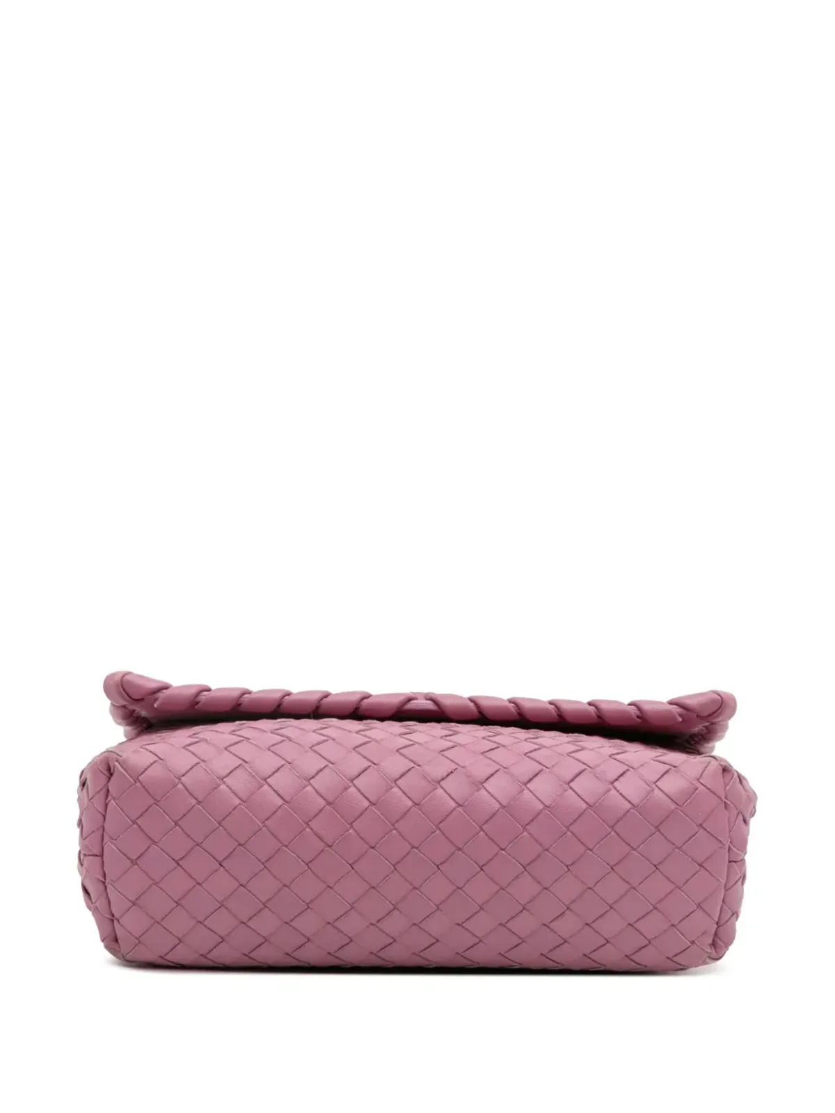 Bottega Veneta ビンテージ Baby Nappa Intrecciato Olimpia クロスボディバッグ（ピンク） - 画像4