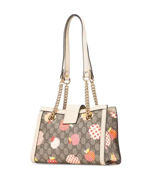 Gucci Pre-Owned GG Supreme Apple Heart Padlock トートバッグ ブラウン - サムネイル3
