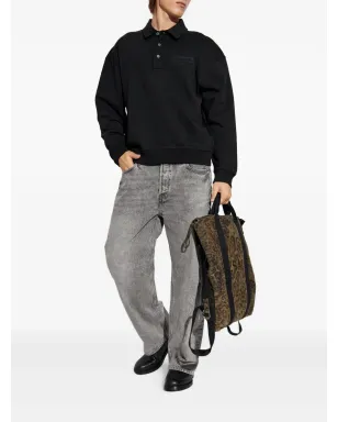 AllSaints XANDER 襟付きポロシャツ - ブラック - サムネイル2