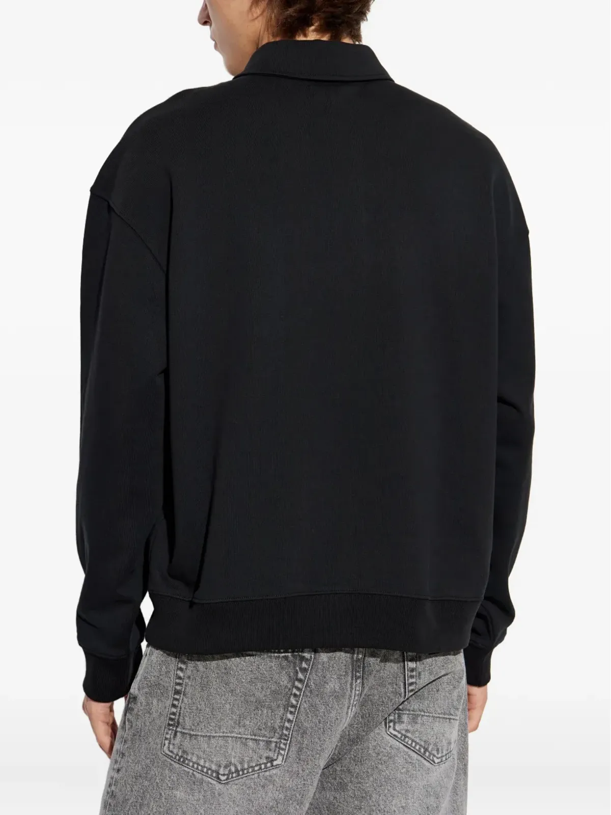 AllSaints XANDER 襟付きポロシャツ - ブラック - 画像4